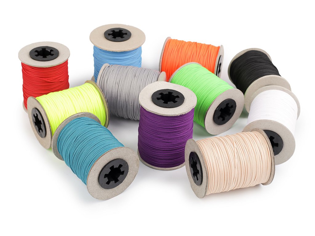 Odevná  šnúra PES Ø1,5 mm (Balenie 100 m, Variant 1108 žltá   neon)