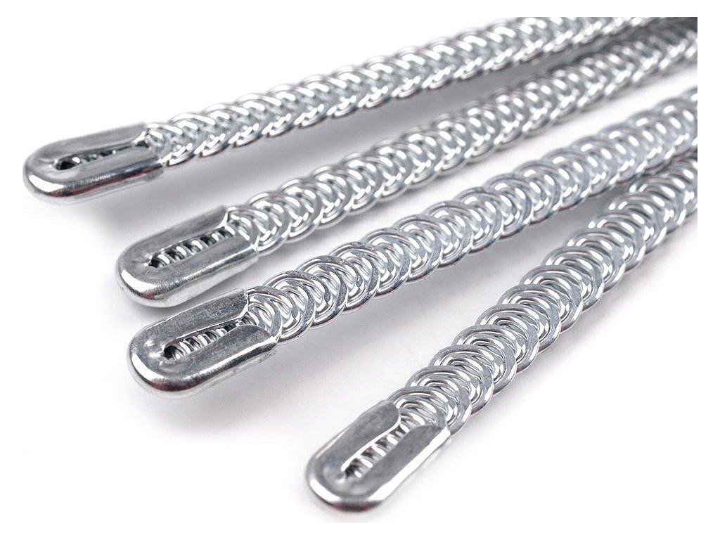Výstuž do korzetu šírka 5 mm viac dĺžok (Balenie 4 ks, Variant 1 20 cm strieborná)