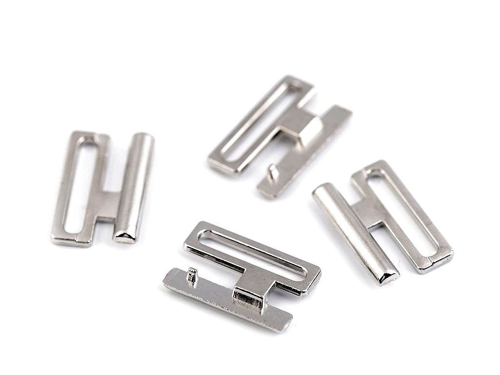 Plavkové zapínanie šírka 20 mm kovové (Balenie 2 pár, Variant 1 nikel)