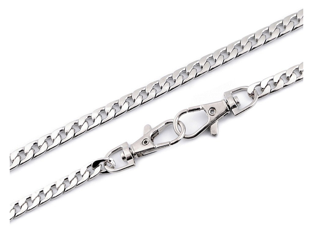 Retiazka plochá na kabelky s karabínou, dĺžka 115; 120 cm (Balenie 1 ks, Variant 4 staromosadz)