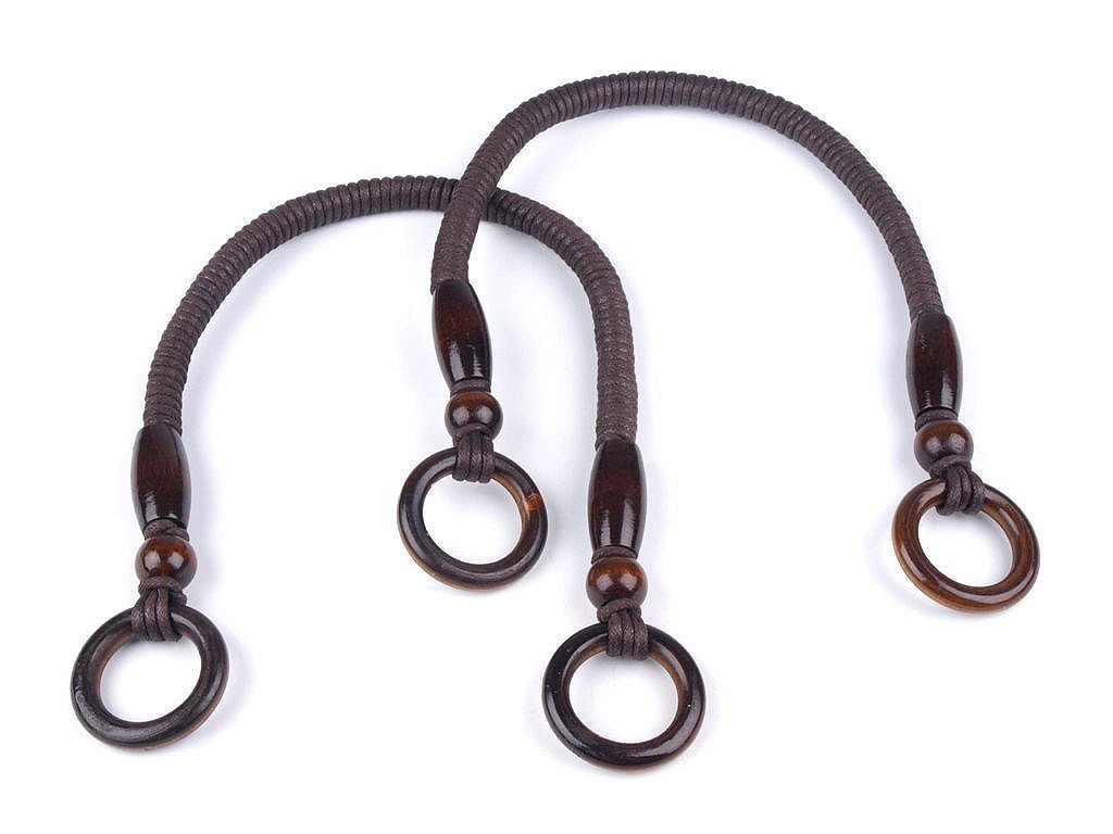 Uchá na tašky s krúžkami dĺžka 50-55cm (Balenie 2 ks, Variant 2 čierna)