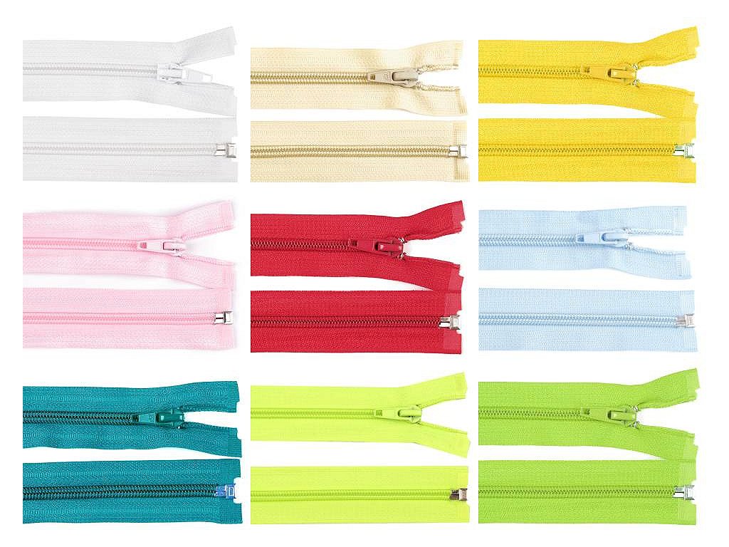 Špirálový zips šírka 5 mm dĺžka 40 cm bundový POL (Variant 319 šedá ocelová, Balenie 1 ks)