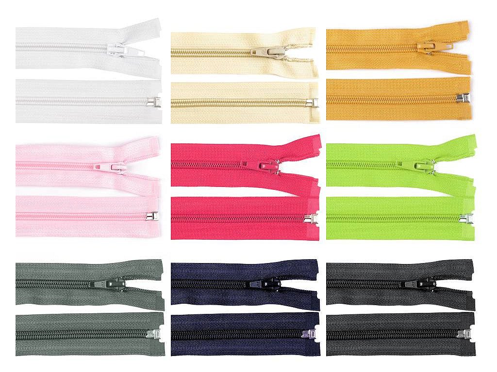 Špirálový zips šírka 5 mm dĺžka 50 cm bundový POL (Variant 319 šedá ocelová, Balenie 1 ks)