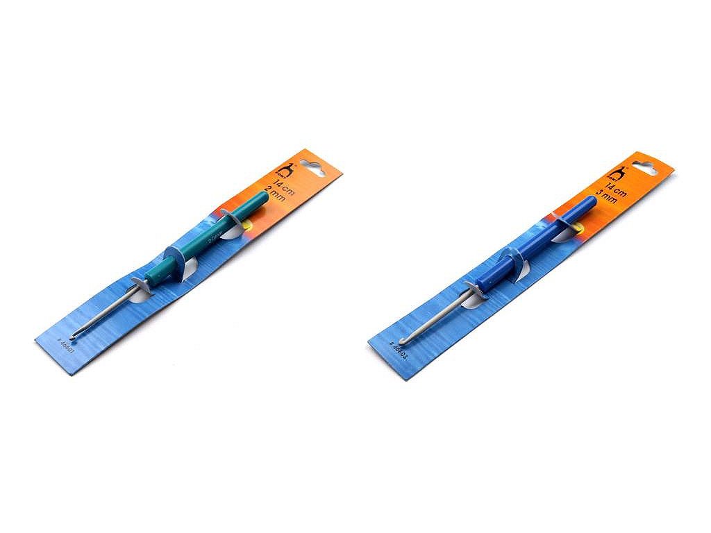 Háčik na hačkovanie s rukoväťou veľkosť:  2, 2,5 , 3 a 3,5 Pony (Balenie 1 ks, Variant 3 mm viď obrázok)