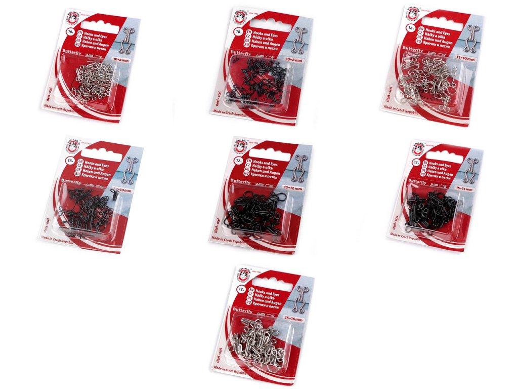 Háčik na hačkovanie veľkosť: 6, 7, 8, 9 a 10 Pony (Balenie 1 blistr, Variant 6 mm strieborná)