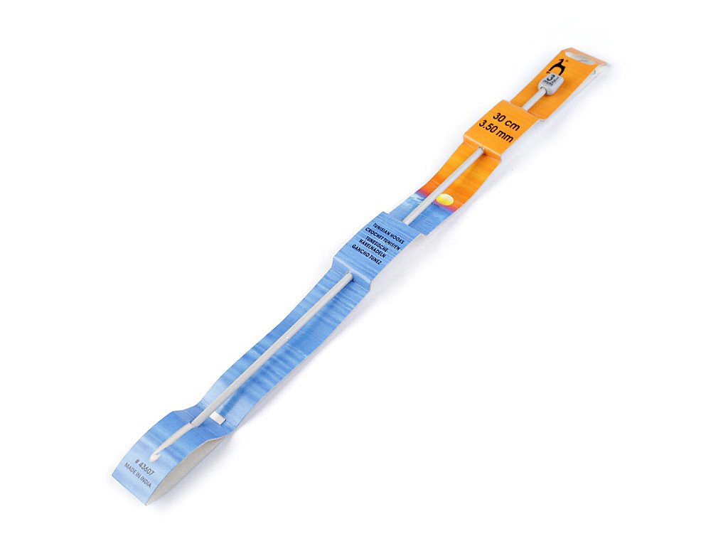 Háčik na tuniské háčkovanie veľ. 3,5; 4; 5 Pony (Balenie 1 ks, Variant 3,5 mm strieborná)