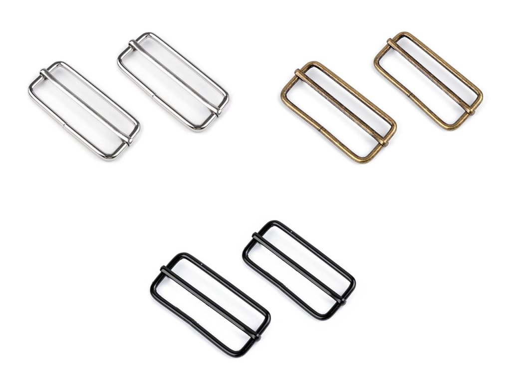 Posunovač na popruhy šírka 50 mm (Balenie 5 ks, Variant 1 nikel)