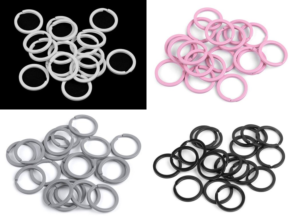 Krúžok na kľúče Ø30 mm (Balenie 5 ks, Variant 1 biela)