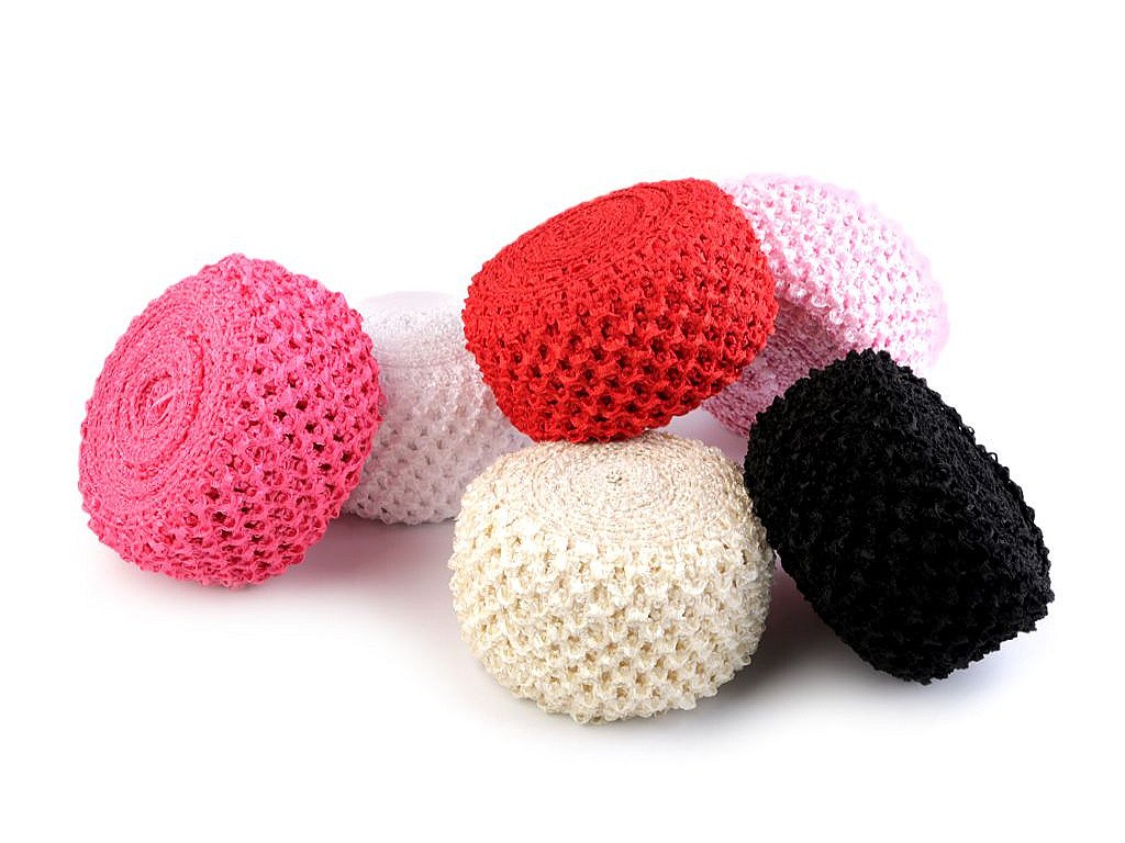 Sieťovaná guma šírka 70 mm na výrobu tutu sukne (Variant 1 bílá, Balenie 1 m)