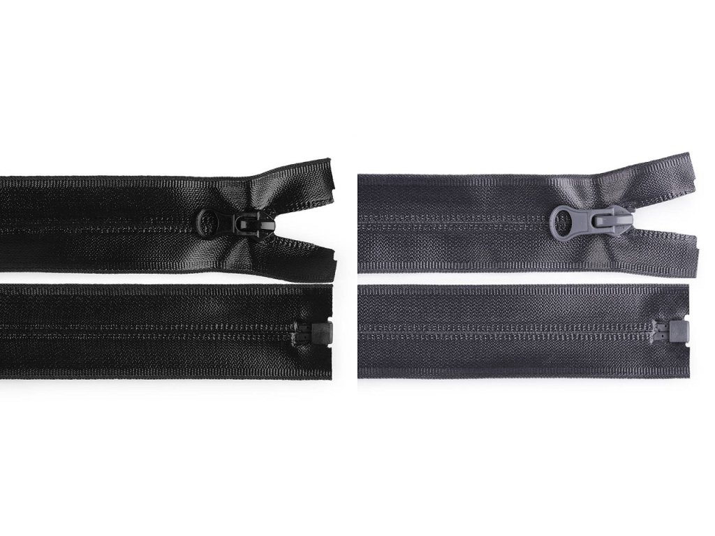 Vodoodolný zips šírka 7 mm dĺžka 60 cm špirálový (Variant Černá, Balenie 1 ks)