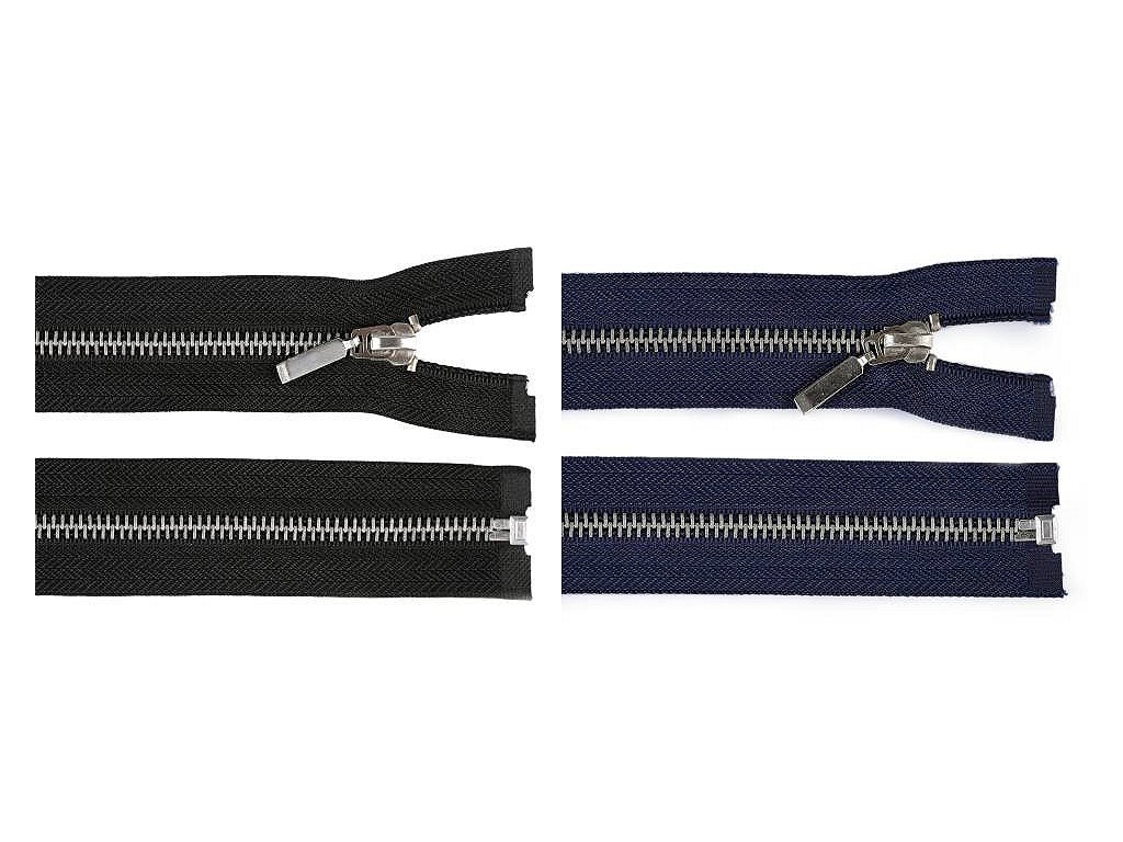 Kovový zips No 5 dĺžka 80 cm (Variant 330 modrá tmavá, Balenie 1 ks)