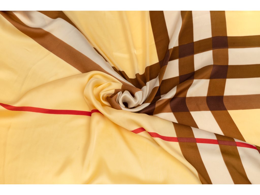 86611 4 umele hedvabi silky kostka hneda bb1
