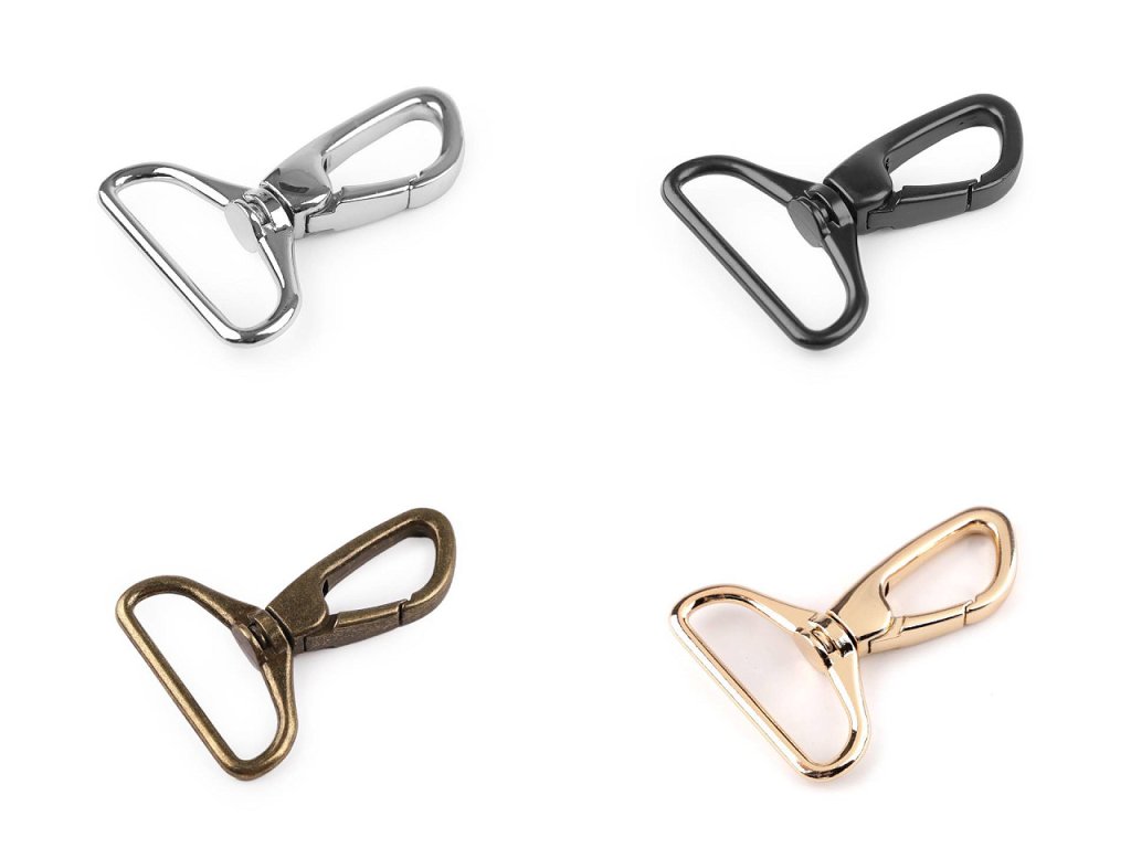 Kovová karabína prievlak 38 mm (Balenie 1 ks, Variant 1 nikel)