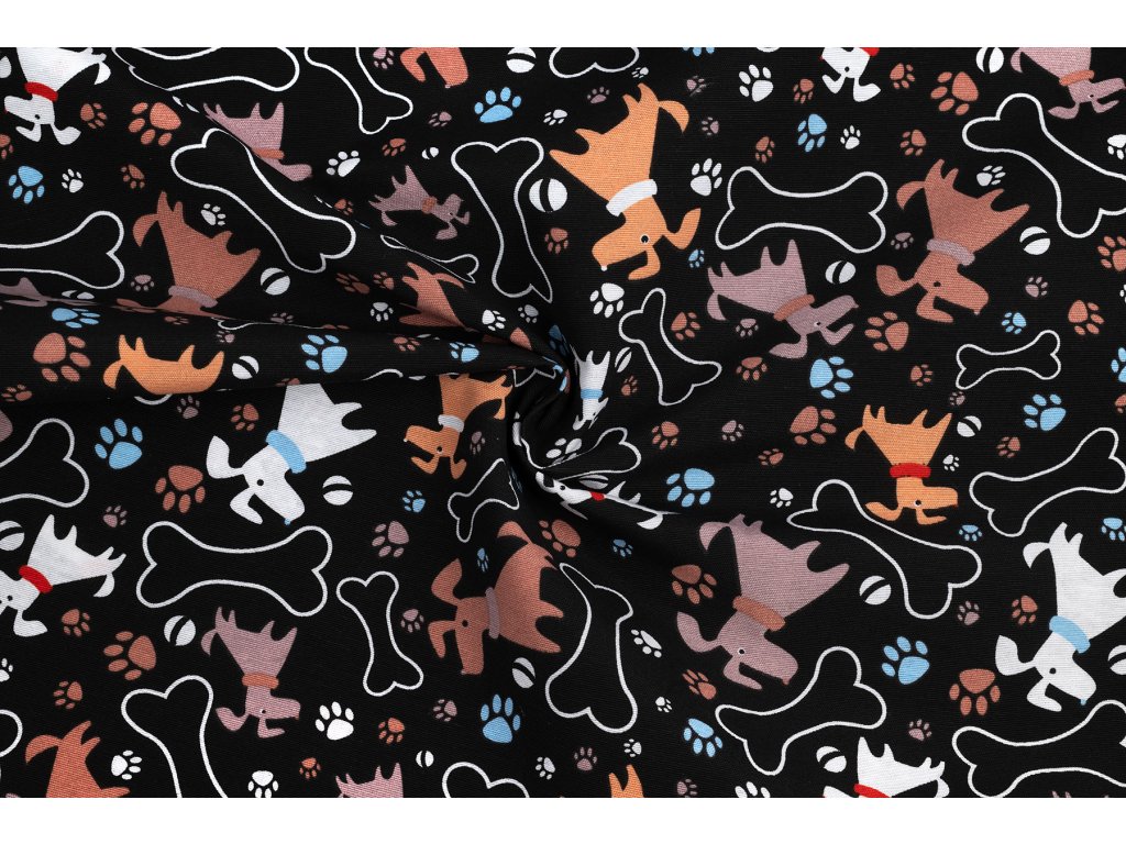 96429 bavlna rezna pejsci na tmave modre