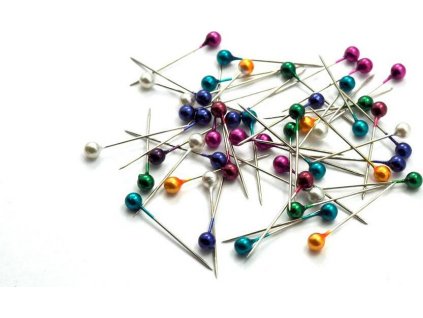 Špendlíky s  plastovou hlavičkou delka 32 mm