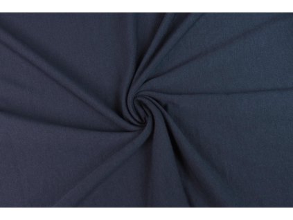 Merino vlna úplet jednolíc švestkově modrý