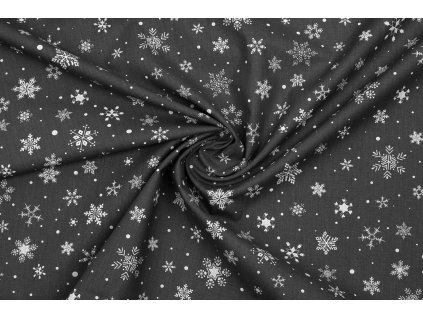 bavlnene platno bile vlocky a puntiky na sede