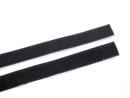 suchý zip černý samolepící 1