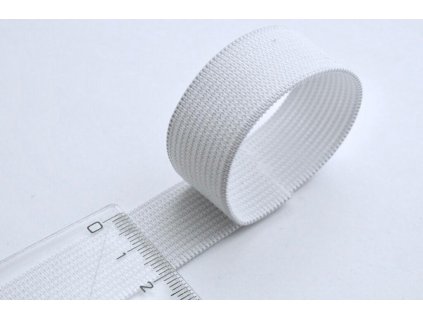 pruzenka plocha 2 cm bila