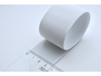 pruzenka tkana 4 cm bila