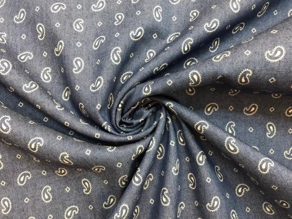 29715 riflovina kosilova svetle modra s ornamenty