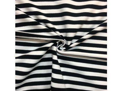 teplakovina pruh cerno bily 1 3 cm 1