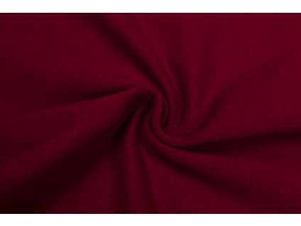 Teplákovina elastická BIO bordó 250 g/m2