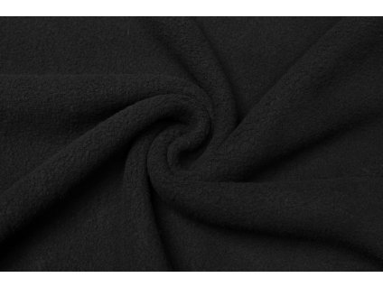 Fleece bavlněný černý