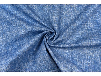 bavlnene platno stredne modry melir