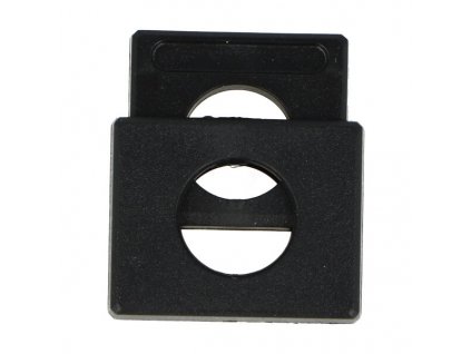 Brzdičky plastové hranaté na kulatou šňůru (Barva Bílá)