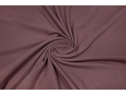 BIO bavlněný úplet jednolíc old purple 200 g/m2