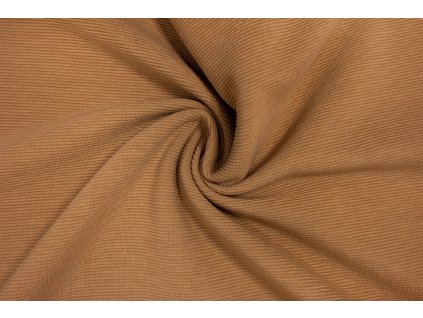46214 1 bavlneny uplet zebrovany ottoman karamel