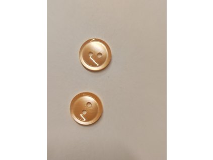 Knoflík košilový dvoudírkový 10 mm doprodej (Barva lososová)