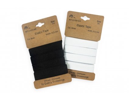 Pruženka tkaná 1,5 cm - balení 3 metry (Barva Černá - 569)