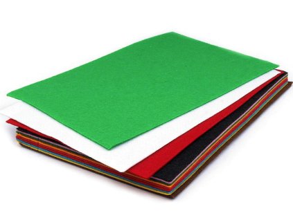 Látková dekorativní plsť / filc 20x30 cm (Balení 2 ks, Varianta 1 (F31) bílá perlová)