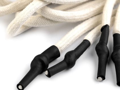 Odevná šnúra s koncovkami do kapucní, dĺžka 130-140 cm (Balenie 2 ks, Variant 4 režná svetlá)