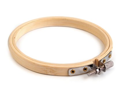 Vyšívací kruh bambusový Ø10 cm (Balenie 1 ks, Variant buk)
