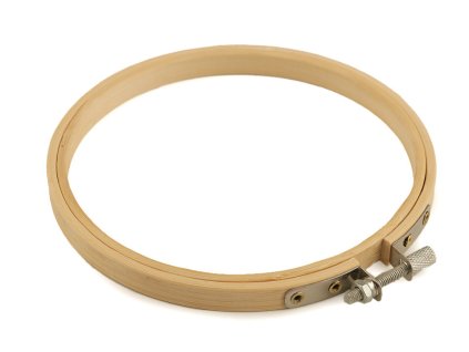 Vyšívací kruh bambusový Ø12,5 cm (Balení 1 ks, Varianta bambus světlý)