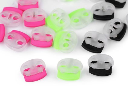 Brzdičky s dvěmi dírkami 17x19 mm (Balení 10 ks, Varianta 1 pink)