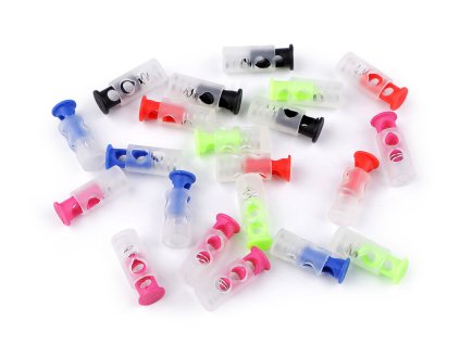 Brzdičky s dvěmi dírkami 9x24 mm (Balení 10 ks, Varianta 1 růžová)