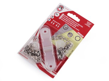 Knoflíky stiskací Roland Baby Ø10 mm na slabé látky (Balení 1 karta, Varianta 2 nikl)