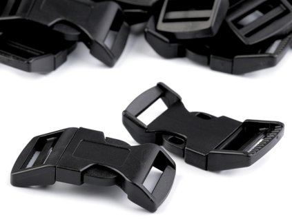 Spona trojzubec šírka 25 mm prehnutá (Balenie 2 sada, Variant čierna)