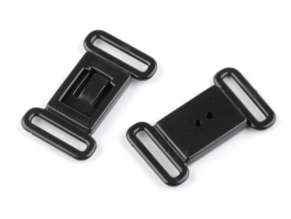 Zapínání na motýlka / kojící podprsenky šíře 12 mm (Balení 4 pár, Varianta 1 černá)