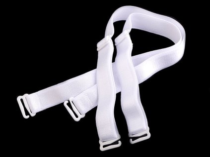 Ramínka na podprsenku šíře 16 mm s kovovým zapínáním (Balení 4 pár, Varianta 2 černá)