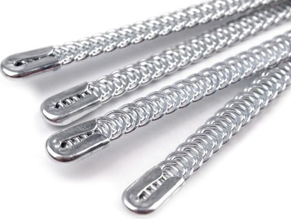 Výstuž do korzetu šírka 5 mm viac dĺžok (Balenie 4 ks, Variant 1 20 cm strieborná)