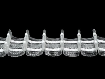 Záclonovka tužkové řasení - různé šíře (Varianta transparent, Šíře 25 mm)