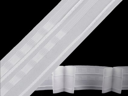 Záclonovka 2 skladová šírka 50 mm (Varianta Bílá, Šíře 50 mm)