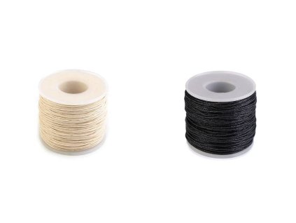 Šňůra hlazená Ø1 mm (Balení 1 ks, Varianta 1 ecru)