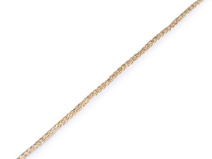 Lurexová šňůrka / provázek Ø1 mm (Balení 1 ks, Varianta 2 stříbrná)