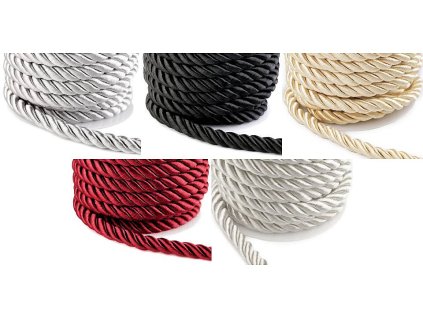 Šňůra kroucená Ø10 mm (Balení 10 m, Varianta 1 stříbrná)